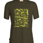 Icebreaker Men Tencel Cotton Short Sleeve T-Shirt Origins Z04NXR353 Clothing Loden