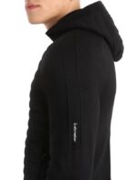 Icebreaker Men ZoneKnit Merino Insulated Long Sleeve Zip Hoodie Z04NXR228 Clothing Black - Image 6