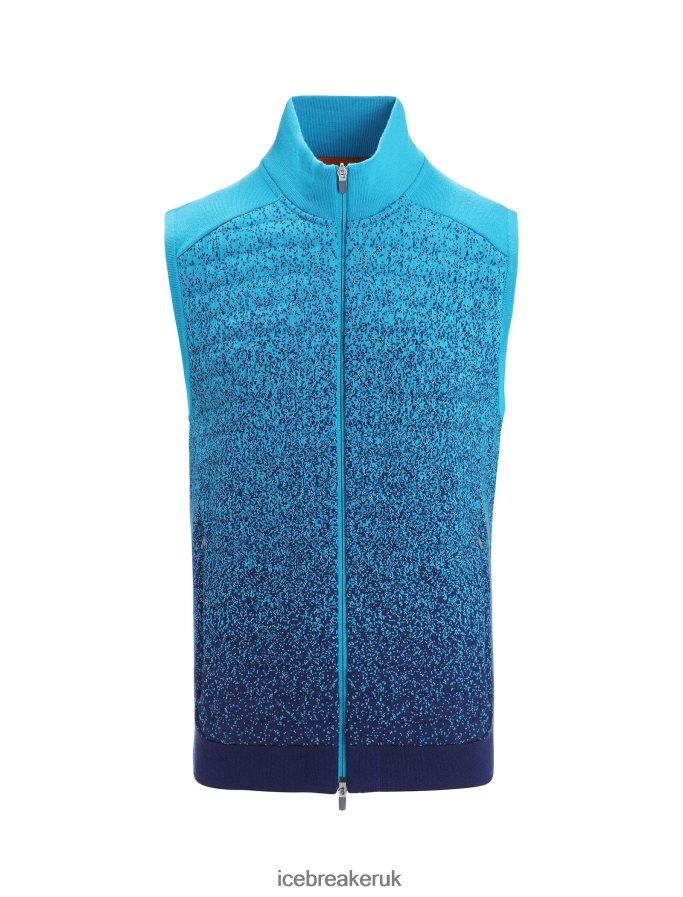 Icebreaker Men ZoneKnit Merino Insulated Vest Into the Deep Z04NXR240 Clothing Geo Blue/Royal Navy - Image 8