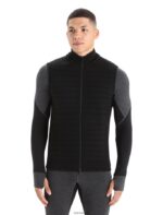 Icebreaker Men ZoneKnit Merino Insulated Vest Z04NXR236 Clothing Black