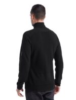 Icebreaker Men ZoneKnit Merino Long Sleeve Half Zip Z04NXR231 Clothing Black - Image 2