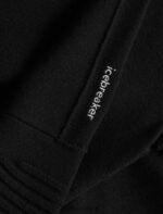 Icebreaker Men ZoneKnit Merino Long Sleeve Half Zip Z04NXR231 Clothing Black - Image 9