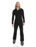 Icebreaker Men ZoneKnit Merino Long Sleeve Zip Hoodie Z04NXR218 Clothing Black - Image 3