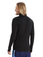 Icebreaker Men ZoneKnit Merino Long Sleeve Zip Top Z04NXR229 Clothing Black - Image 2