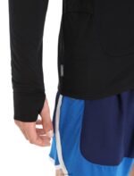 Icebreaker Men ZoneKnit Merino Long Sleeve Zip Top Z04NXR229 Clothing Black - Image 9