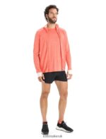 Icebreaker Men ZoneKnit Merino Long Sleeve Zip Top Z04NXR230 Clothing Vibrant Earth Heather/Chalk - Image 3