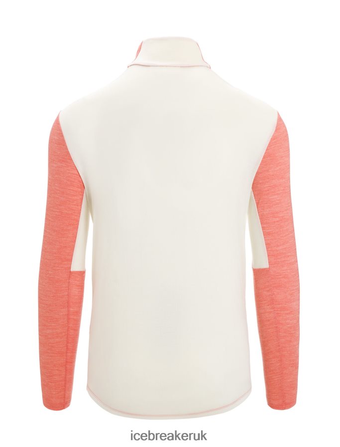 Icebreaker Men ZoneKnit Merino Long Sleeve Zip Top Z04NXR230 Clothing Vibrant Earth Heather/Chalk - Image 9
