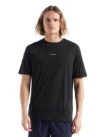 Icebreaker Men ZoneKnit Merino Short Sleeve T-Shirt Z04NXR498 Clothing Black - Image 4