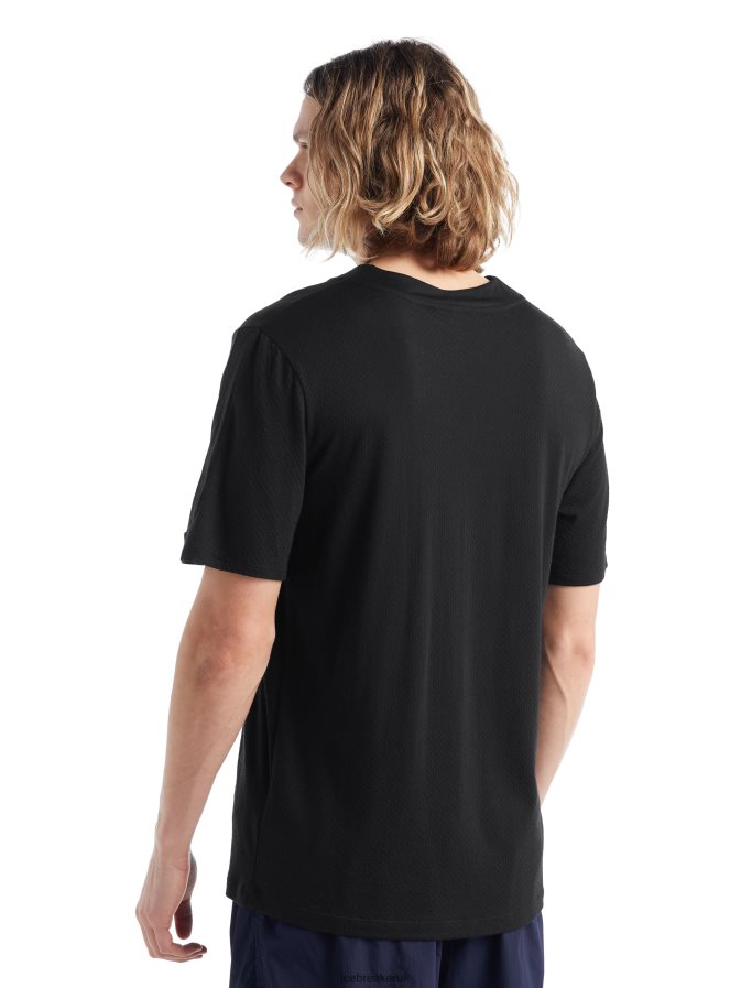 Icebreaker Men ZoneKnit Merino Short Sleeve T-Shirt Z04NXR498 Clothing Black - Image 5