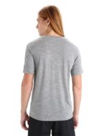 Icebreaker Men ZoneKnit Merino Short Sleeve T-Shirt Z04NXR72 Clothing Metro Heather - Image 2
