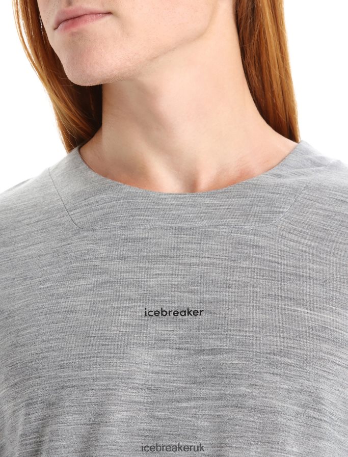 Icebreaker Men ZoneKnit Merino Short Sleeve T-Shirt Z04NXR72 Clothing Metro Heather - Image 4
