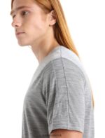 Icebreaker Men ZoneKnit Merino Short Sleeve T-Shirt Z04NXR72 Clothing Metro Heather - Image 5