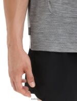 Icebreaker Men ZoneKnit Merino Tank Z04NXR13 Clothing Metro Heather - Image 6