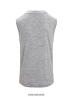 Icebreaker Men ZoneKnit Merino Tank Z04NXR13 Clothing Metro Heather - Image 8