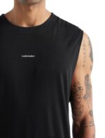 Icebreaker Men ZoneKnit Merino Tank Z04NXR491 Clothing Black - Image 5