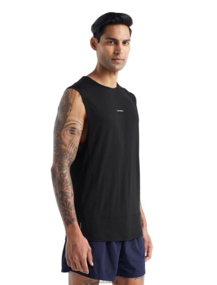 Icebreaker Men ZoneKnit Merino Tank Z04NXR491 Clothing Black