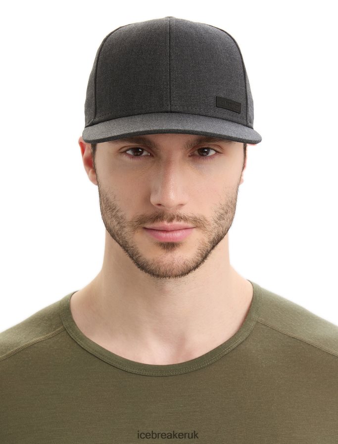 Icebreaker Unisex Cool-Lite Merino Patch Hat Z04NXR315 Accessories Jet Heather - Image 2
