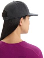 Icebreaker Unisex Cool-Lite Merino Patch Hat Z04NXR315 Accessories Jet Heather - Image 6