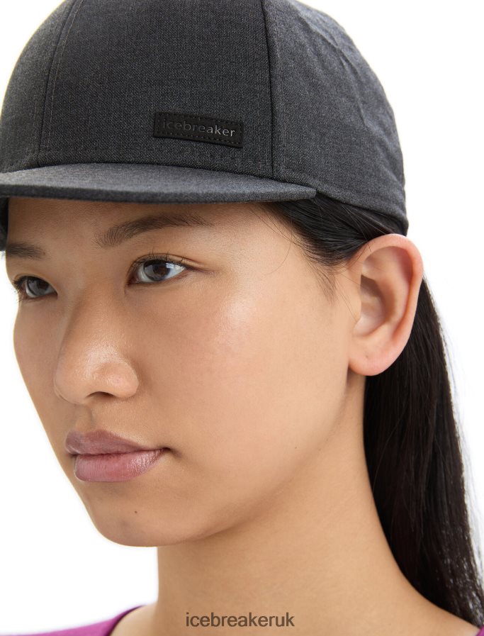 Icebreaker Unisex Cool-Lite Merino Patch Hat Z04NXR315 Accessories Jet Heather - Image 7