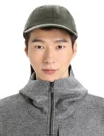 Icebreaker Unisex Merino 6 Panel Hat Z04NXR322 Accessories Loden/Black - Image 3