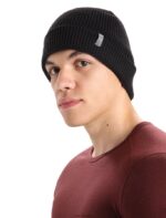 Icebreaker Unisex Merino Feadan Slouch Beanie Z04NXR332 Accessories Black - Image 2