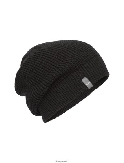 Icebreaker Unisex Merino Feadan Slouch Beanie Z04NXR332 Accessories Black