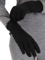 Icebreaker Unisex Merino Quantum Gloves Z04NXR301 Clothing Black