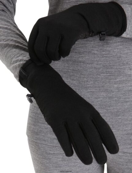Icebreaker Unisex Merino Quantum Gloves Z04NXR301 Clothing Black