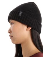 Icebreaker Unisex Merino Vela Cuff Beanie Z04NXR335 Accessories Black - Image 5