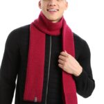 Icebreaker Unisex Merino Waypoint Scarf Z04NXR465 Accessories Cherry/Espresso