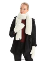Icebreaker Unisex RealFleece Merino High Pile Mittens Z04NXR305 Clothing Ecru Heather - Image 4