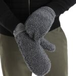 Icebreaker Unisex RealFleece Merino High Pile Mittens Z04NXR306 Clothing Gritstone Heather