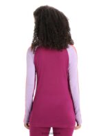 Icebreaker Women 125 ZoneKnit Merino Long Sleeve Crewe Thermal Top Z04NXR591 Clothing Purple Gaze/Go Berry - Image 2