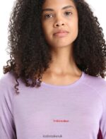 Icebreaker Women 125 ZoneKnit Merino Long Sleeve Crewe Thermal Top Z04NXR591 Clothing Purple Gaze/Go Berry - Image 4