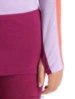 Icebreaker Women 125 ZoneKnit Merino Long Sleeve Crewe Thermal Top Z04NXR591 Clothing Purple Gaze/Go Berry - Image 6