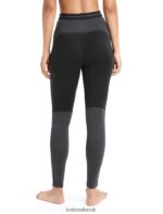 Icebreaker Women 125 ZoneKnit Merino Thermal Leggings Z04NXR592 Clothing Black/Jet Heather - Image 2