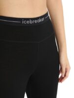 Icebreaker Women 200 ZoneKnit Merino Thermal Leggings Z04NXR582 Clothing Black/Jet Heather - Image 5