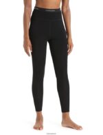 Icebreaker Women 300 MerinoFine Thermal Leggings Z04NXR595 Clothing Black