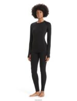 Icebreaker Women BodyfitZone Merino 150 Zone Thermal Leggings Z04NXR579 Clothing Black - Image 3