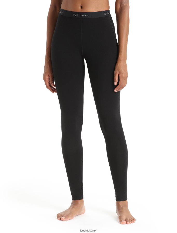 Icebreaker Women BodyfitZone Merino 150 Zone Thermal Leggings Z04NXR579 Clothing Black - Image 1