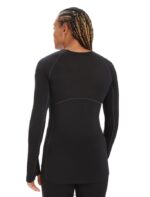 Icebreaker Women BodyfitZone Merino 200 Zone Thermal Long Sleeve Crewe Top Z04NXR862 Clothing Black - Image 2