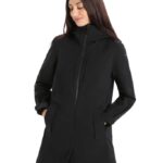 Icebreaker Women City Label Shell+ Merino 4-in-1 Parka Z04NXR686 Clothing Black