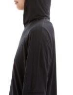 Icebreaker Women Cool-Lite Merino Long Sleeve Hoodie Z04NXR696 Clothing Black - Image 6