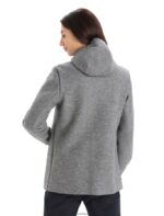 Icebreaker Women Felted Merino Hooded Jacket Z04NXR815 Clothing Gritstone Heather - Image 2