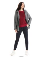 Icebreaker Women Felted Merino Hooded Jacket Z04NXR815 Clothing Gritstone Heather - Image 3