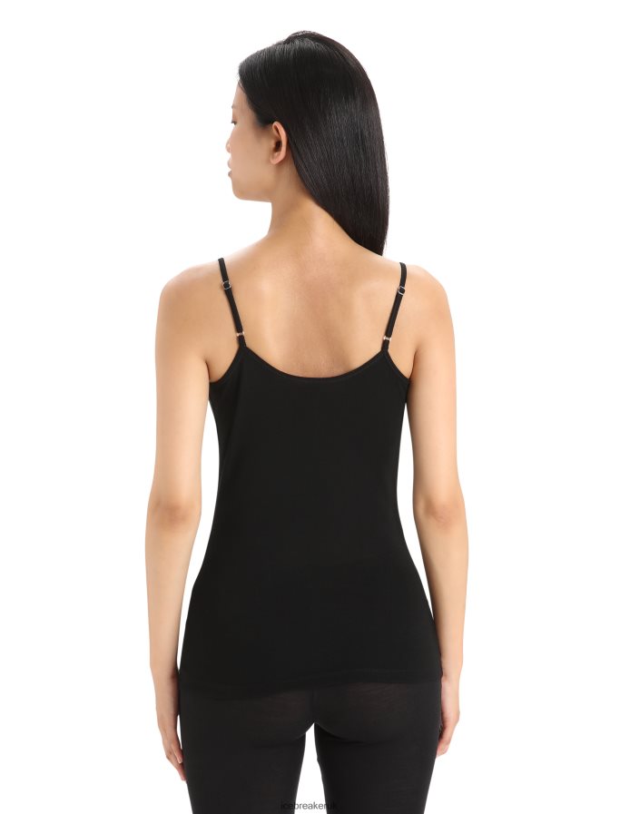 Icebreaker Women Merino 175 Everyday Cami Thermal Singlet Z04NXR499 Clothing Black - Image 2
