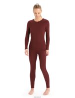 Icebreaker Women Merino 175 Everyday Long Sleeve Crewe Thermal Top Z04NXR816 Clothing Espresso - Image 3