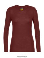 Icebreaker Women Merino 175 Everyday Long Sleeve Crewe Thermal Top Z04NXR816 Clothing Espresso - Image 6