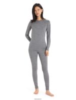 Icebreaker Women Merino 200 Oasis Long Sleeve Crewe Thermal Top Z04NXR558 Clothing Gritstone Heather - Image 3