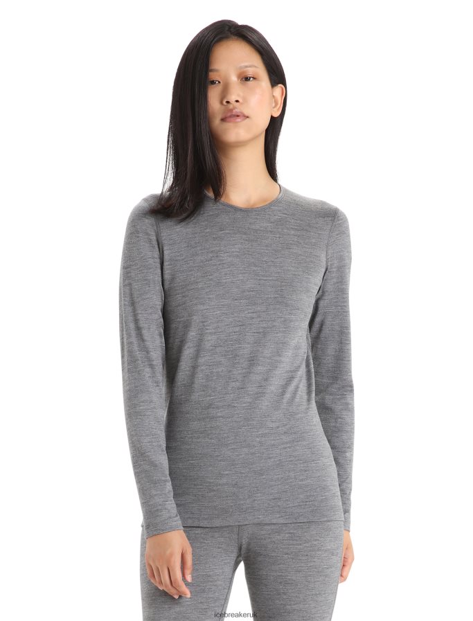icebreaker_women_merino_200_oasis_long_sleeve_crewe_thermal_top_z04nxr558_clothing_gritstone_heather.jpg Icebreaker Women Merino 200 Oasis Long Sleeve Crewe Thermal Top Z04NXR558 Clothing Gritstone Heather - Image 1